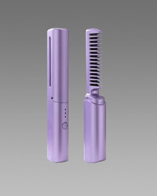 Portable Mini Adjustable Hair Straightener Hot Comb