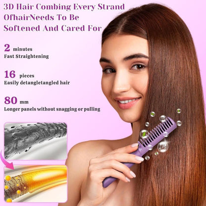 Portable Mini Adjustable Hair Straightener Hot Comb