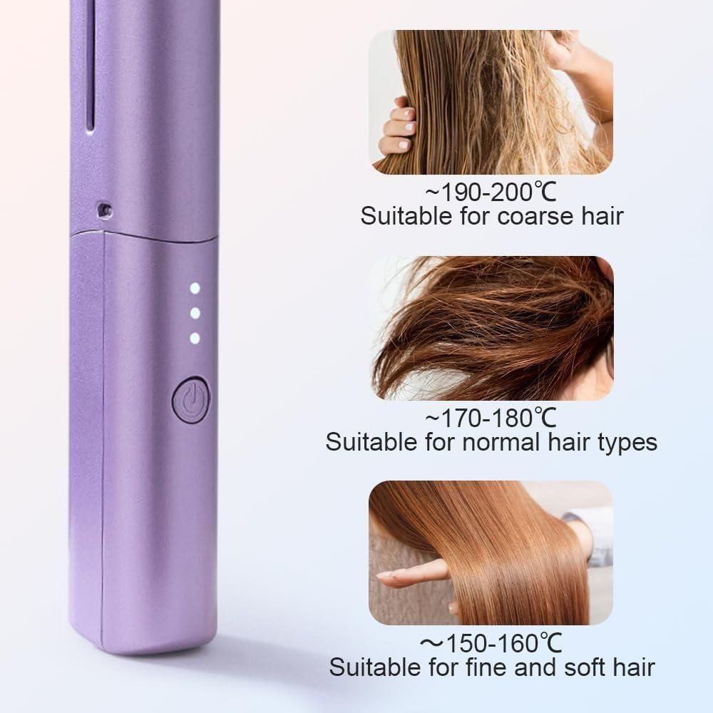 Portable Mini Adjustable Hair Straightener Hot Comb