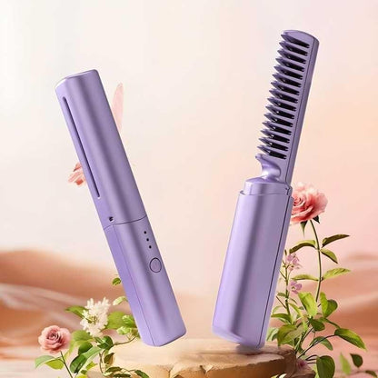 Portable Mini Adjustable Hair Straightener Hot Comb